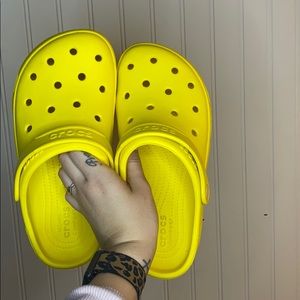 Yellow crocs